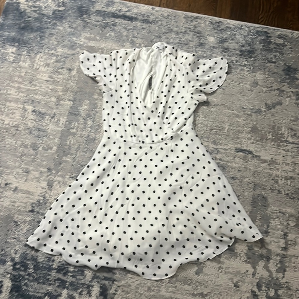 Express polka dot dress - 4